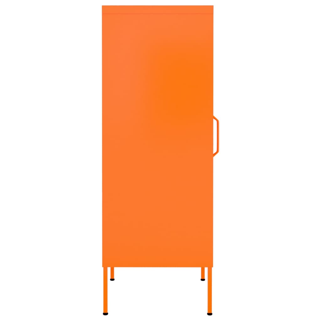 vidaXL Storage Cabinet Orange 42.5x35x101.5 cm Steel