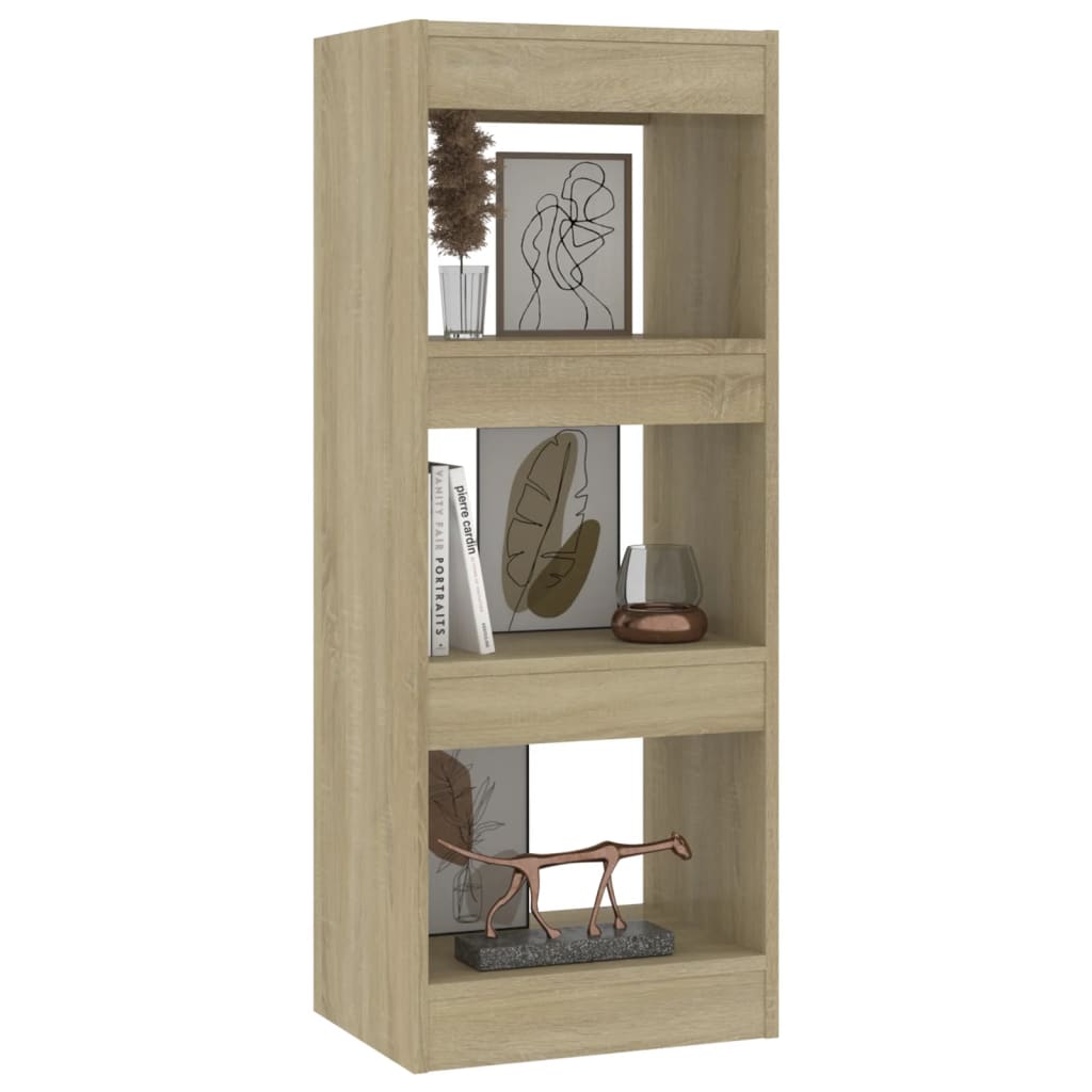 vidaXL Book Cabinet/Room Divider Sonoma Oak 40x30x103 cm Engineered Wood