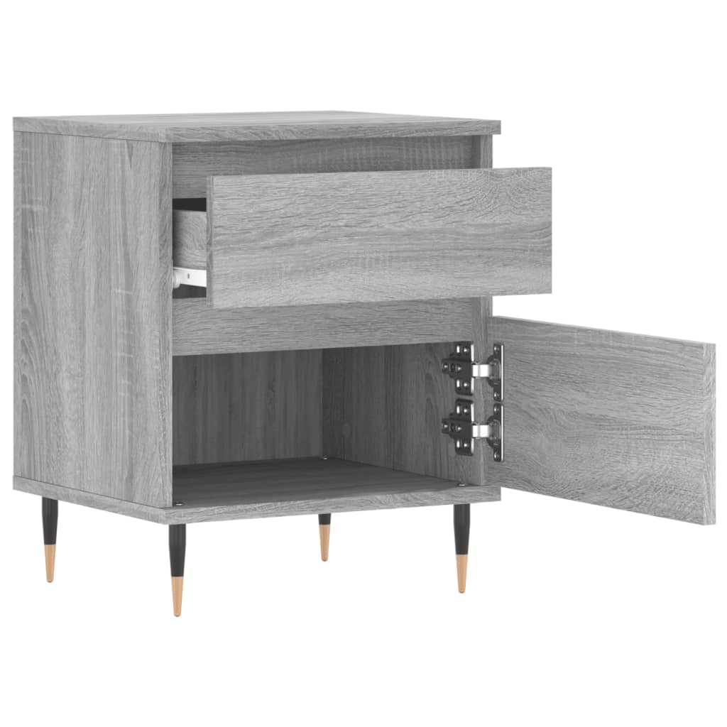 vidaXL Bedside Cabinets 2 pcs Grey Sonoma 40x35x50 cm Engineered Wood