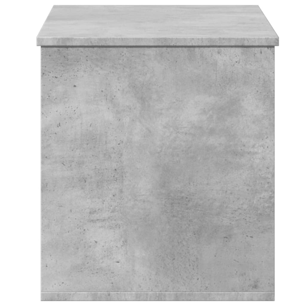 vidaXL Storage Box Concrete Grey 100x42x46 cm Engineered Wood