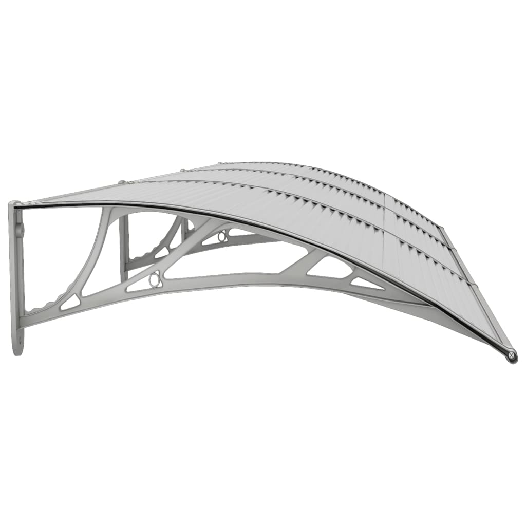 vidaXL Door Canopy Grey 300x75 cm Polycarbonate