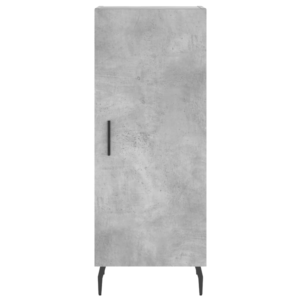 vidaXL Highboard Concrete Grey 34.5x34x180 cm Engineered Wood