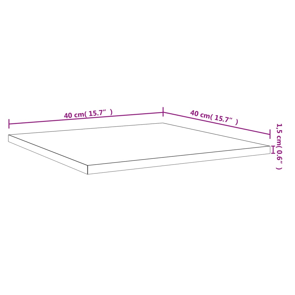 vidaXL Wall Shelves 4 pcs Grey Sonoma 40x40x1.5 cm Engineered Wood