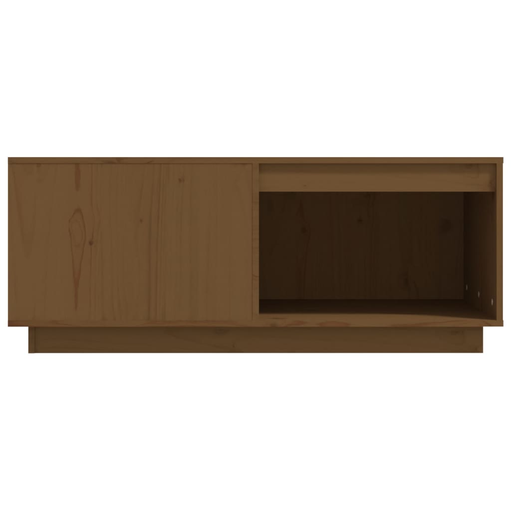 vidaXL Coffee Table Honey Brown 100x101x40.5 cm Solid Wood Pine