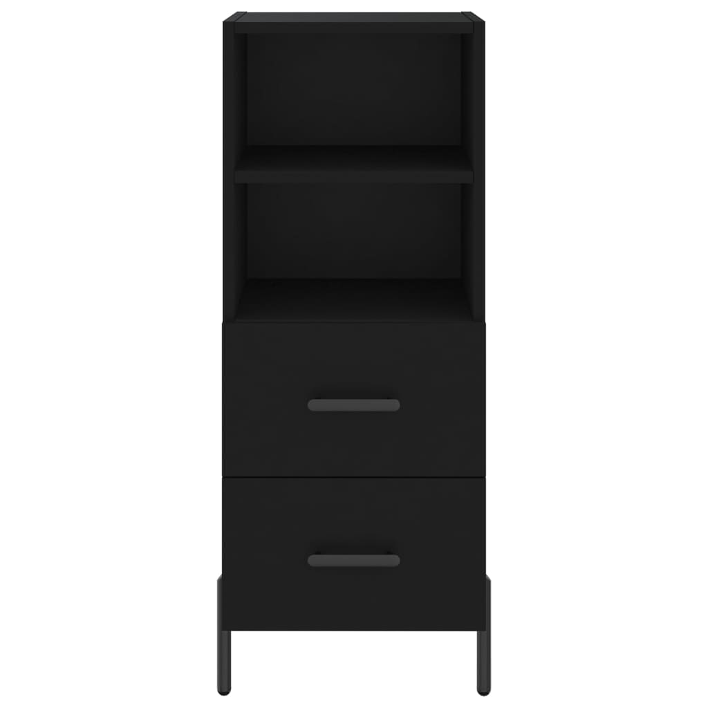 vidaXL Highboard Black 34.5x34x180 cm Engineered Wood