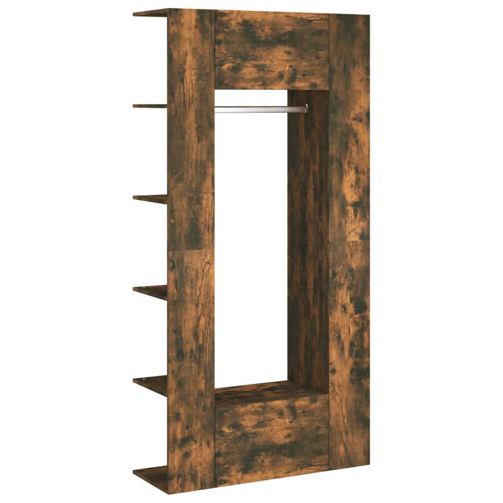 vidaXL Hallway Cabinets 2 pcs Smoked Oak Engineered Wood