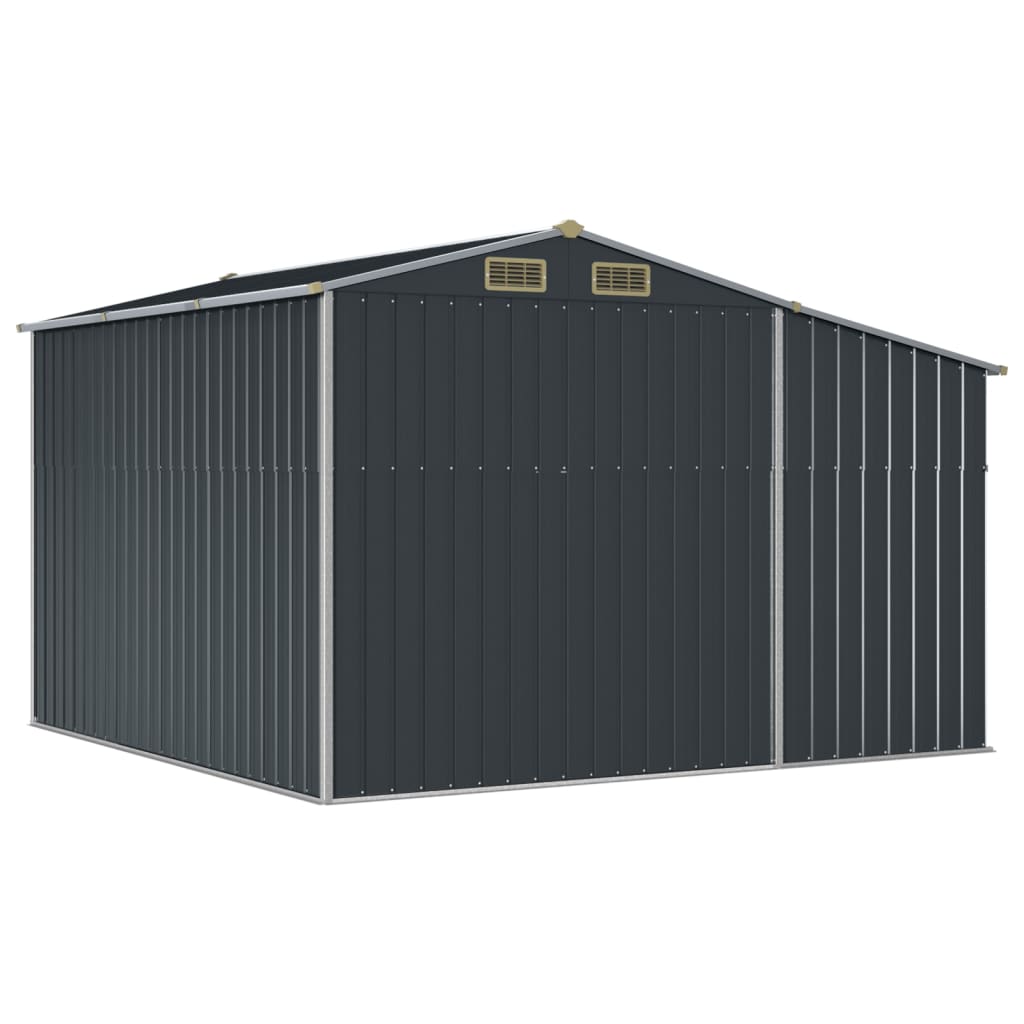 vidaXL Garden Shed Anthracite 277x279x179 cm Galvanised Steel