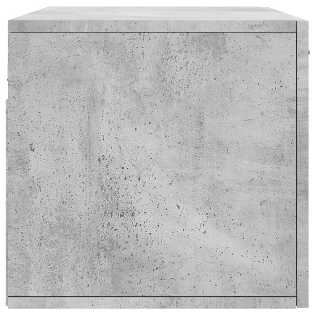 vidaXL Wall Cabinet Concrete Grey 80x36.5x35 cm Engineered Wood