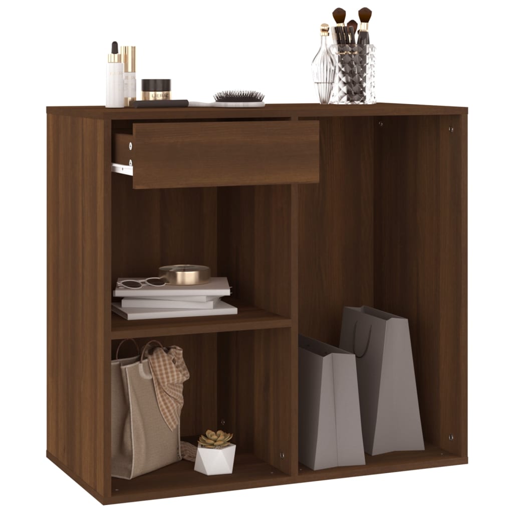 vidaXL Cosmetic Cabinet Brown Oak 80x40x75 cm Engineered Wood