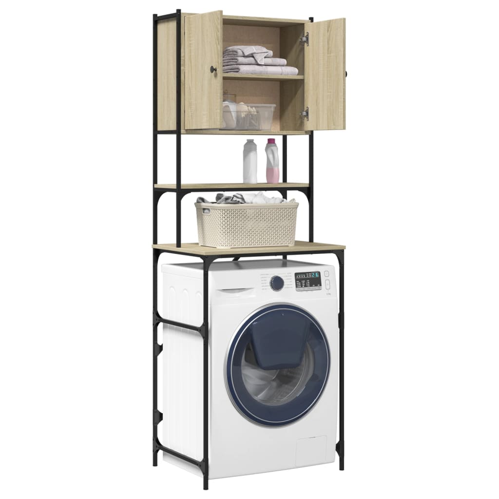 vidaXL Washing Machine Cabinet Sonoma Oak 68x48.5x194 cm