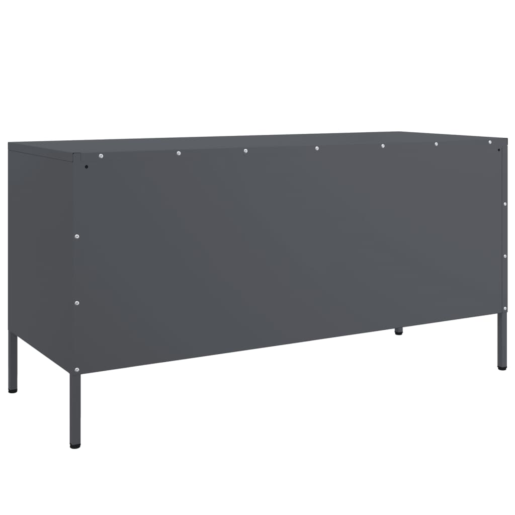 vidaXL TV Cabinet Anthracite 100.5x39x50.5 cm Steel