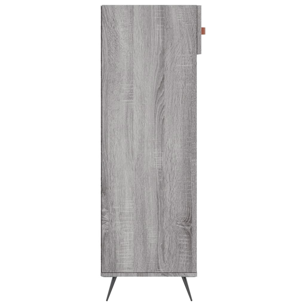 vidaXL Shoe Cabinet Grey Sonoma 60x35x105 cm Engineered Wood