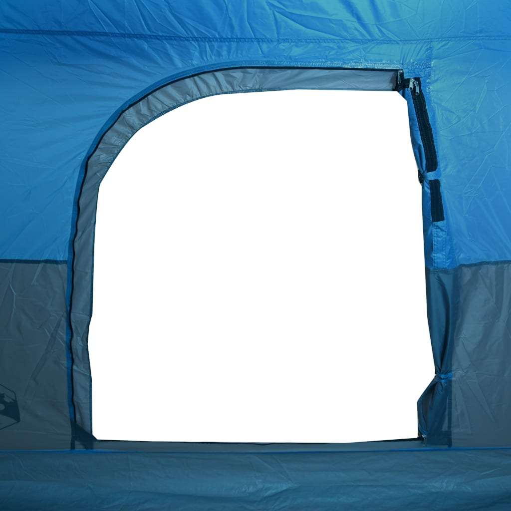 vidaXL Camping Tent Cabin 4-Person Blue Waterproof