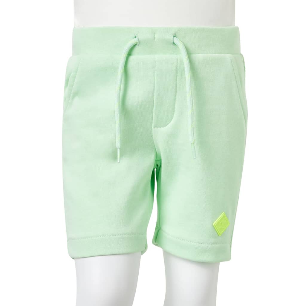 Kids' Shorts with Drawstring Bright Green 104