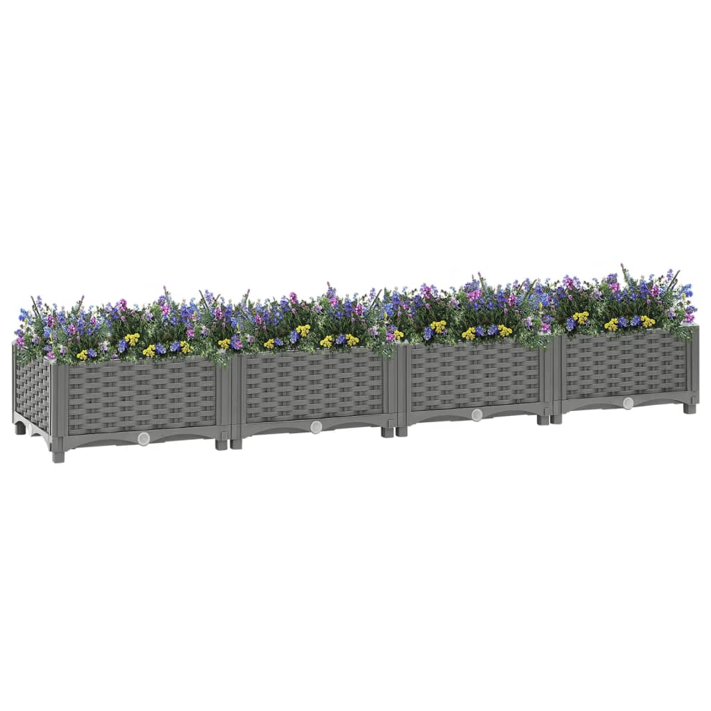 vidaXL Raised Bed 160x40x23 cm Polypropylene