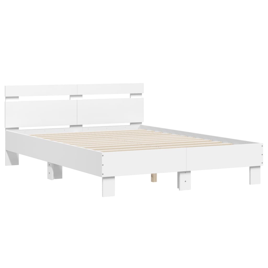 vidaXL Bed Frame without Mattress White 120x190 cm Small Double