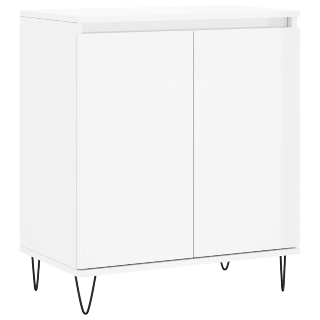 vidaXL Sideboard High Gloss White 60x35x70 cm Engineered Wood