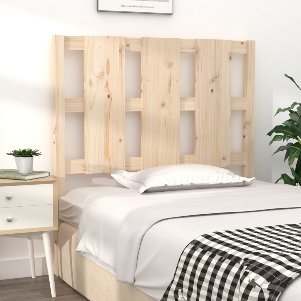 vidaXL Bed Headboard 105.5x4x100 cm Solid Wood Pine