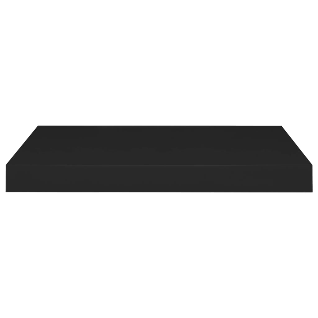 vidaXL Floating Wall Shelves 4 pcs Black 50x23x3.8 cm MDF