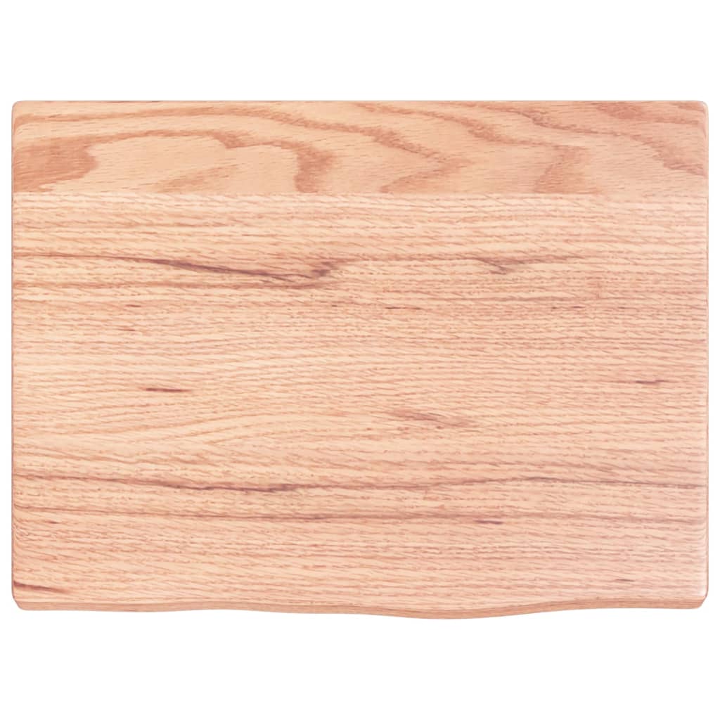 vidaXL Bathroom Countertop Light Brown 40x30x2 cm Treated Solid Wood