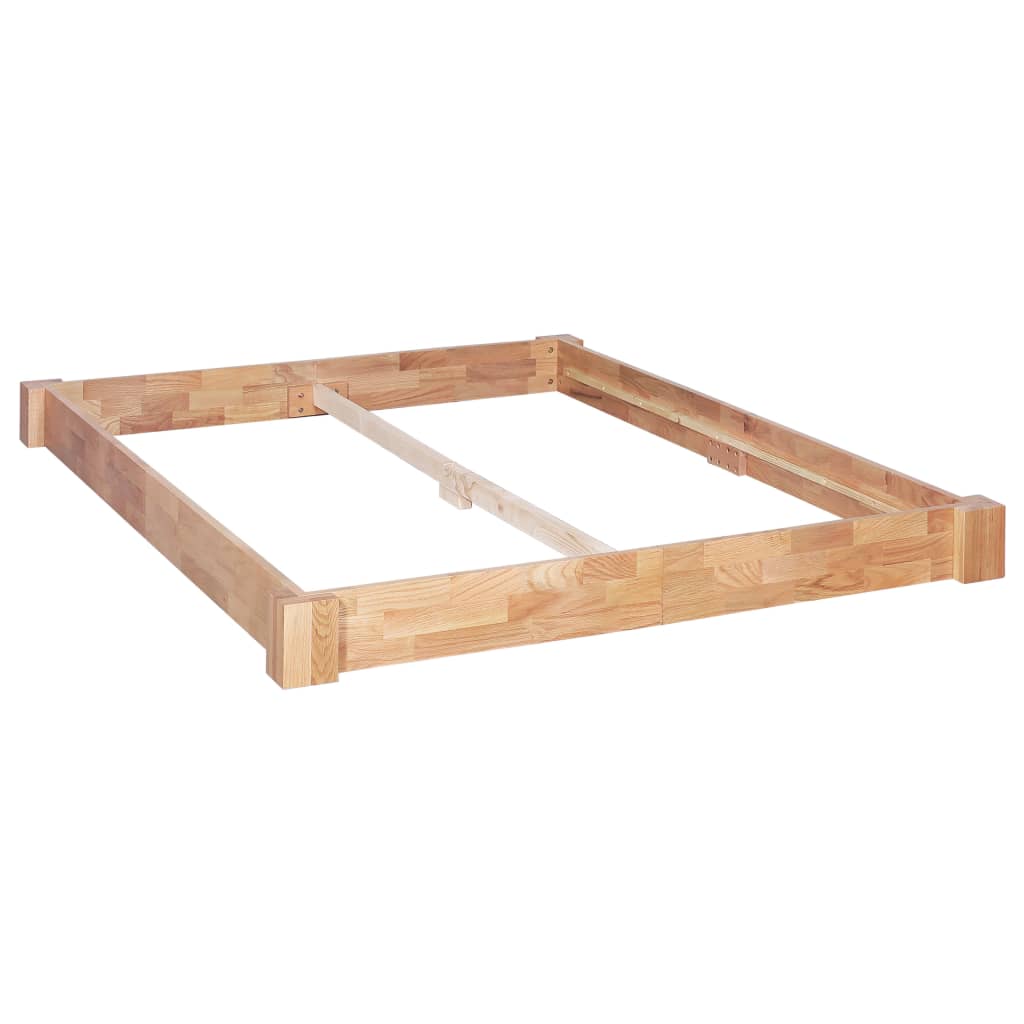 vidaXL Bed Frame without Mattress Solid Oak Wood 160x200 cm