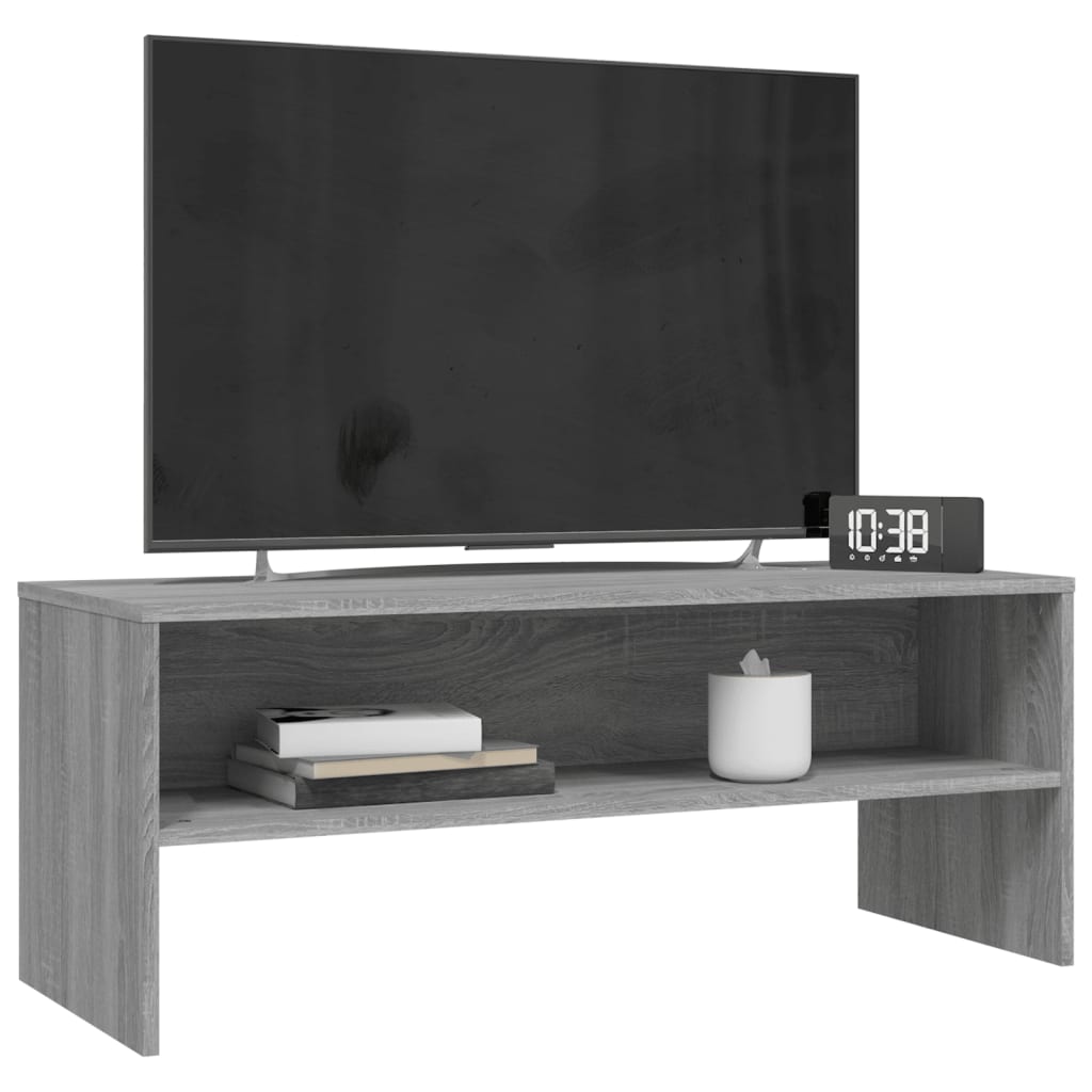 vidaXL TV Cabinet Grey Sonoma 100x40x40 cm Engineered Wood