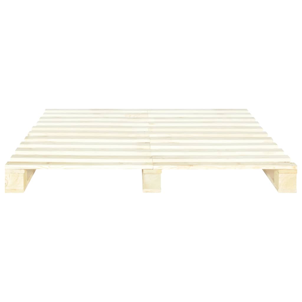 vidaXL Pallet Bed Frame without Mattress 180x200 cm Super King Solid Wood Pine