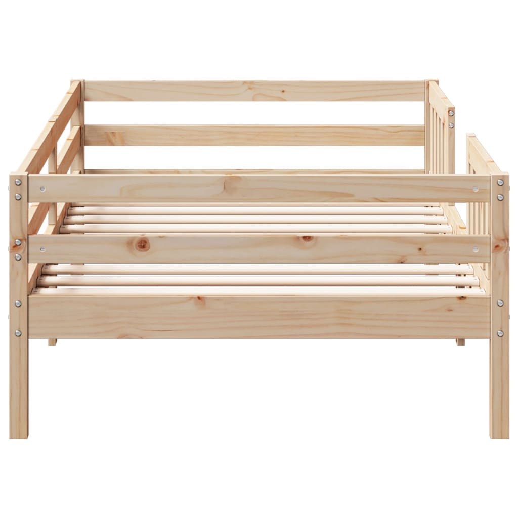 vidaXL Bed Frame 100x200 cm Solid Wood Pine