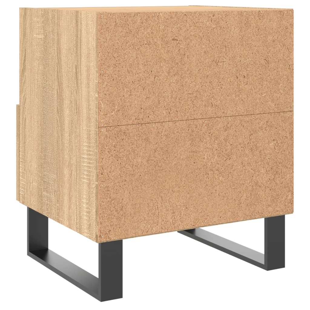 vidaXL Bedside Cabinets 2 pcs Sonoma Oak 40x35x47.5 cm Engineered Wood