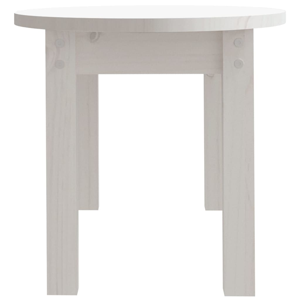 vidaXL Coffee Table White 80x40x35 cm Solid Wood Pine