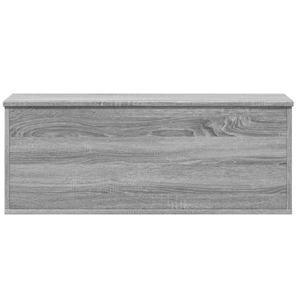 vidaXL Storage Box Grey Sonoma 90x35x35 cm Engineered Wood