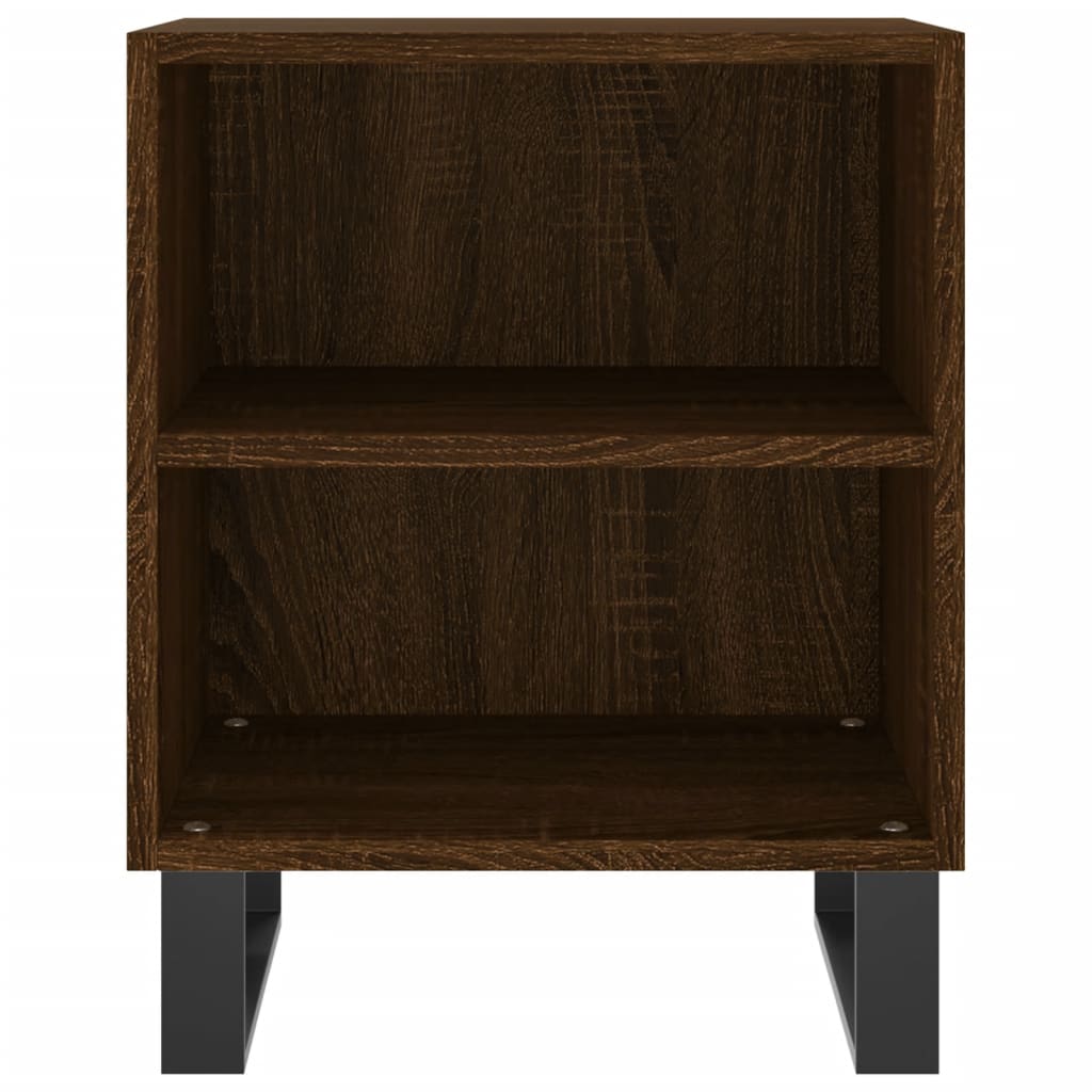 vidaXL Bedside Cabinet Brown Oak 40x30x50 cm Engineered Wood