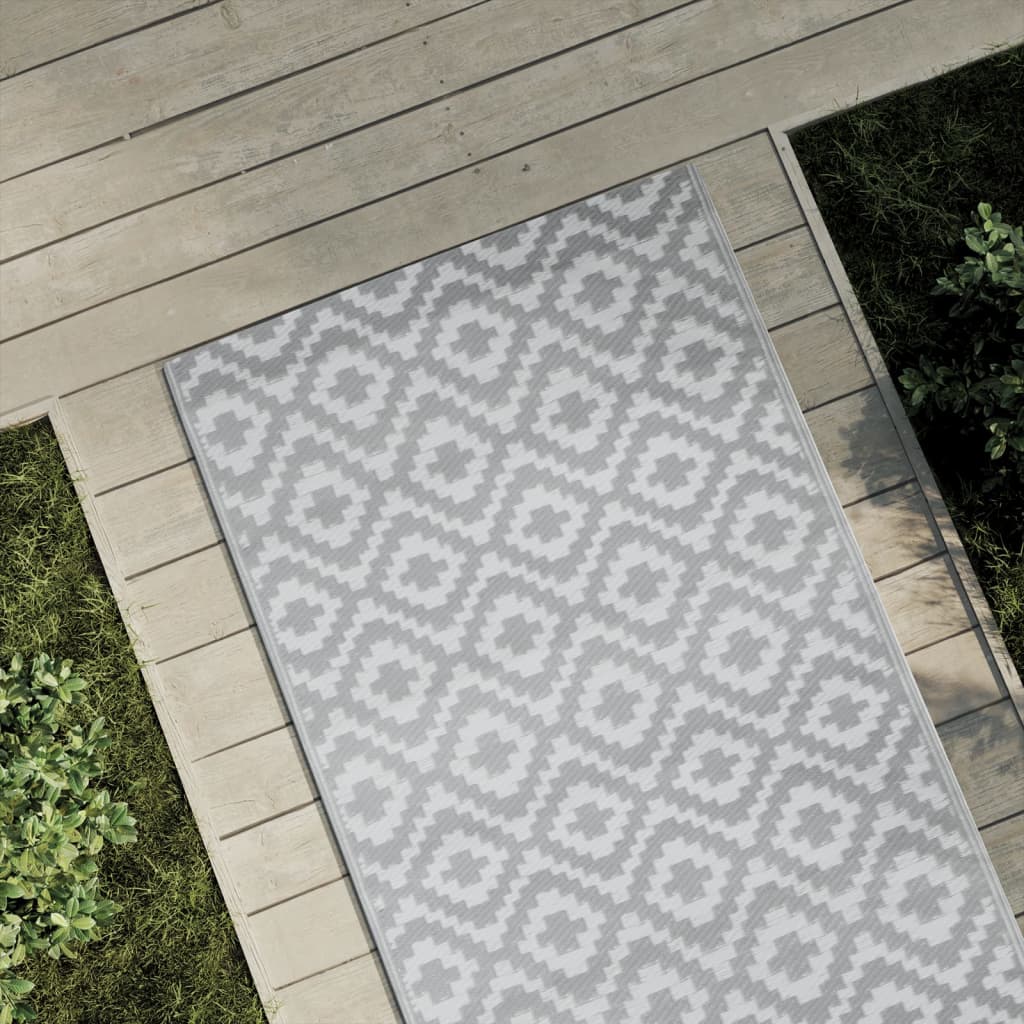 vidaXL Outdoor Carpet Grey 80x150 cm PP