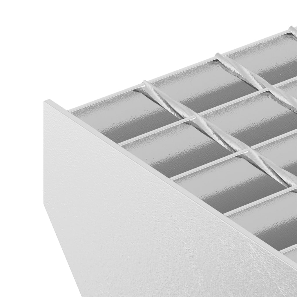 vidaXL Grate Step 90x24x7 cm Galvanised Steel