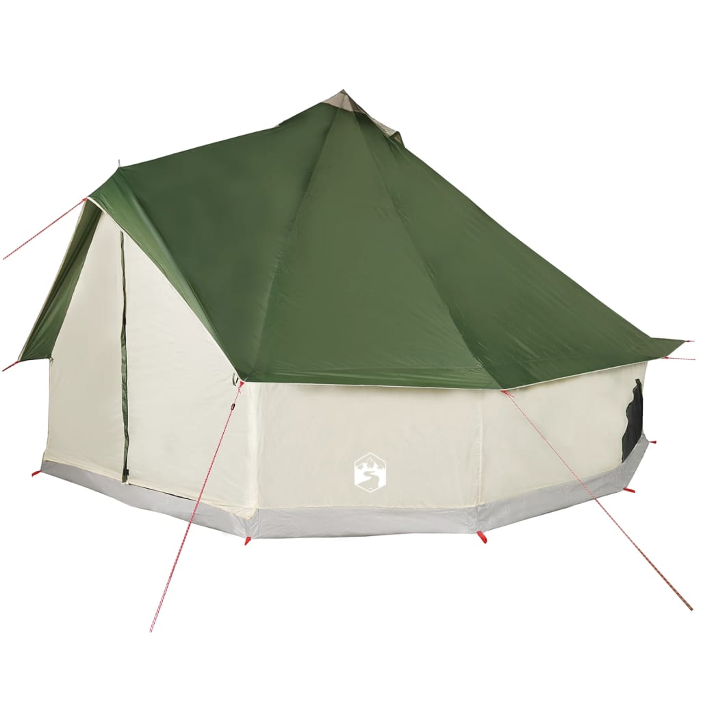 vidaXL Family Tent Tipi 8-Person Green Waterproof