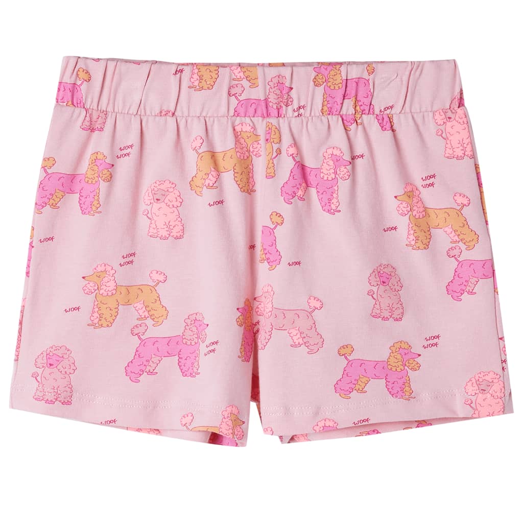 Kids' Pyjamas with Short Sleeves Light Pink 116