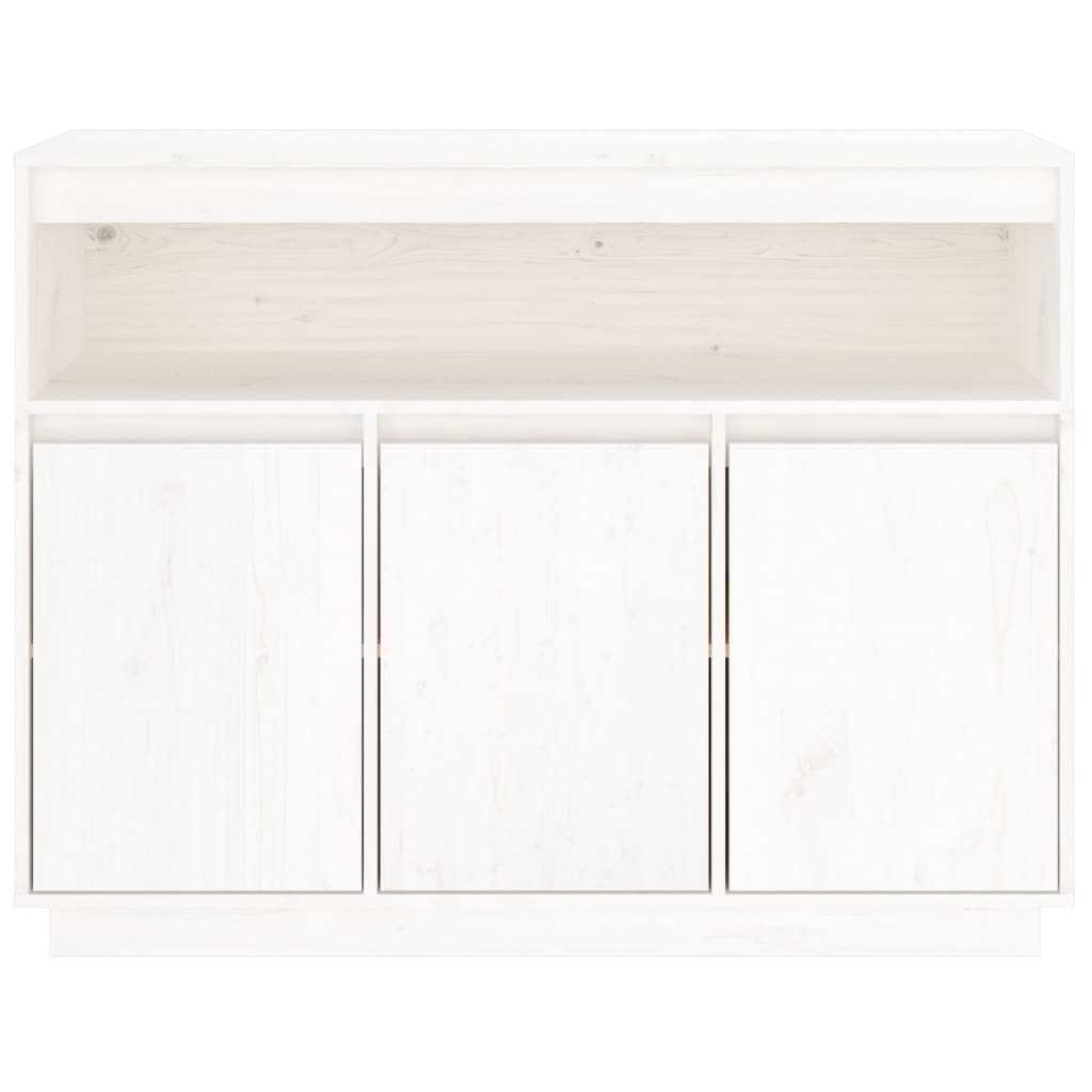 vidaXL Sideboard White 104.5x34x80 cm Solid Wood Pine