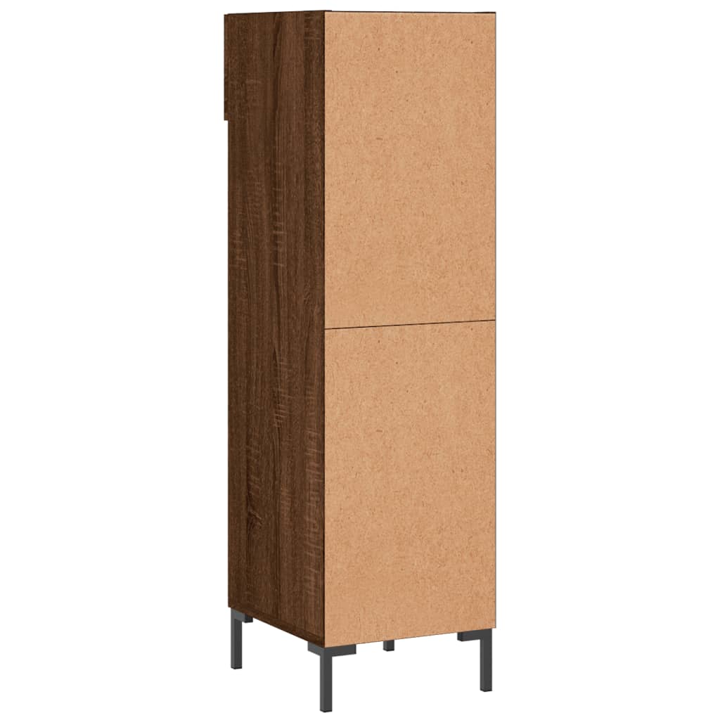 vidaXL Shoe Cabinet Brown Oak 30x35x105 cm Engineered Wood