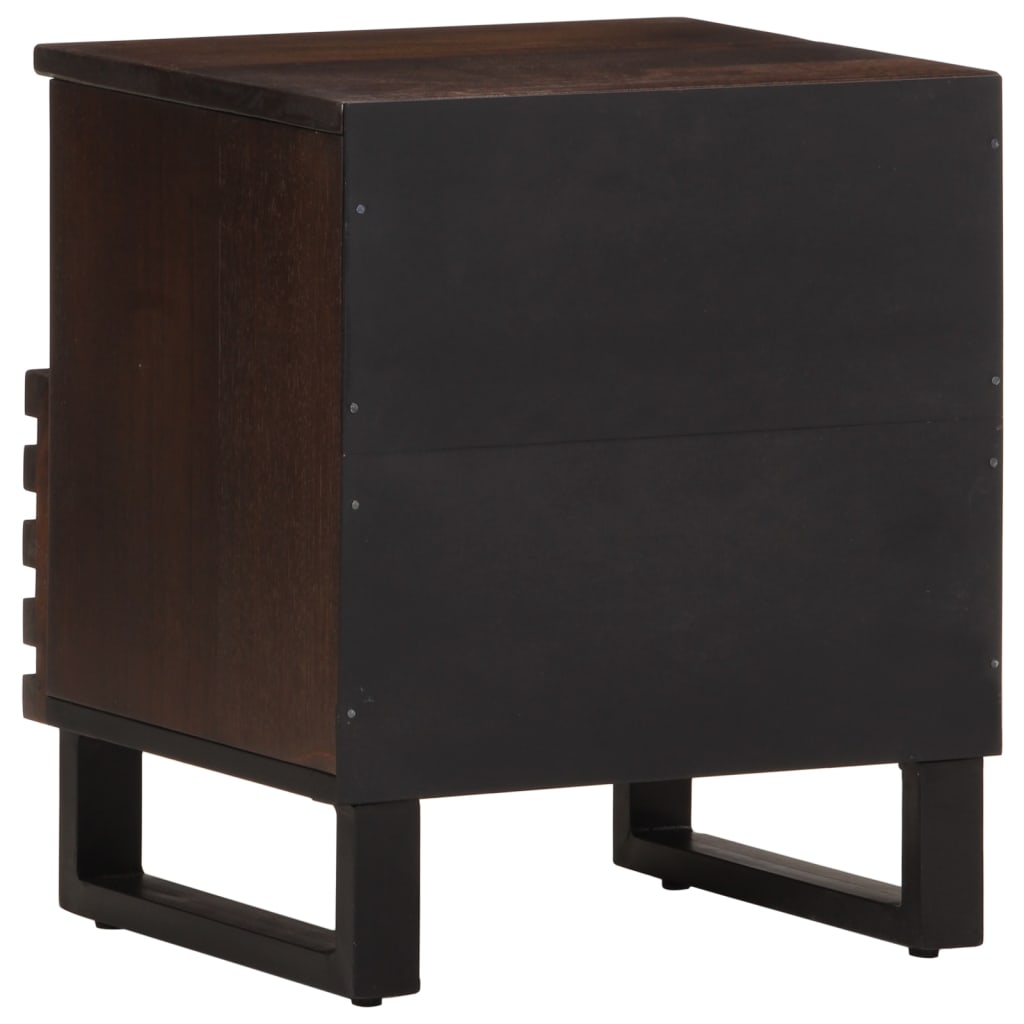 vidaXL Bedside Cabinet 40x33x46 cm Solid Wood Mango