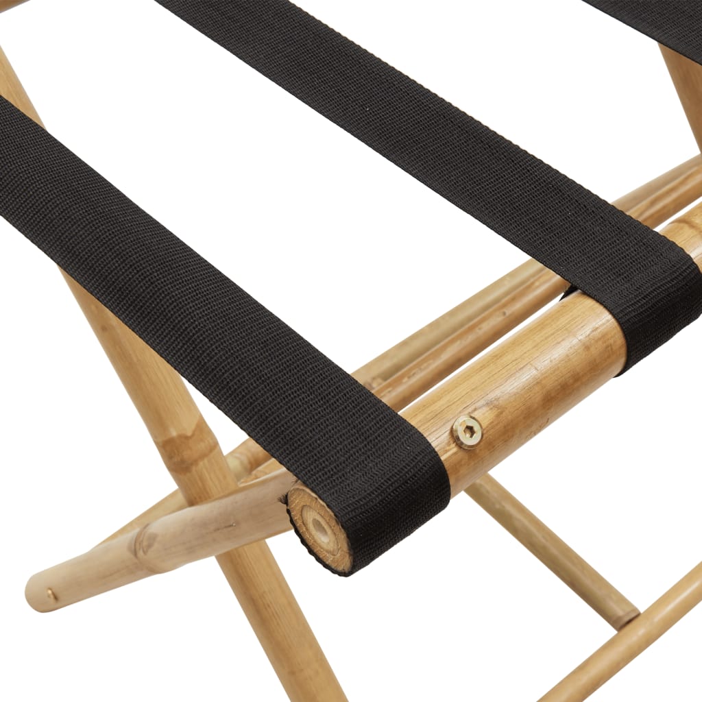 vidaXL Folding Luggage Rack 62x42x50.5 cm Bamboo