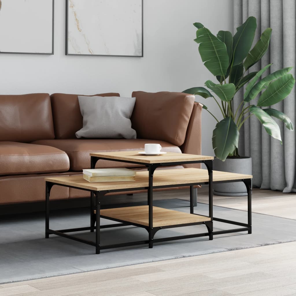 vidaXL Coffee Table Sonoma Oak 102x60x45 cm Engineered Wood