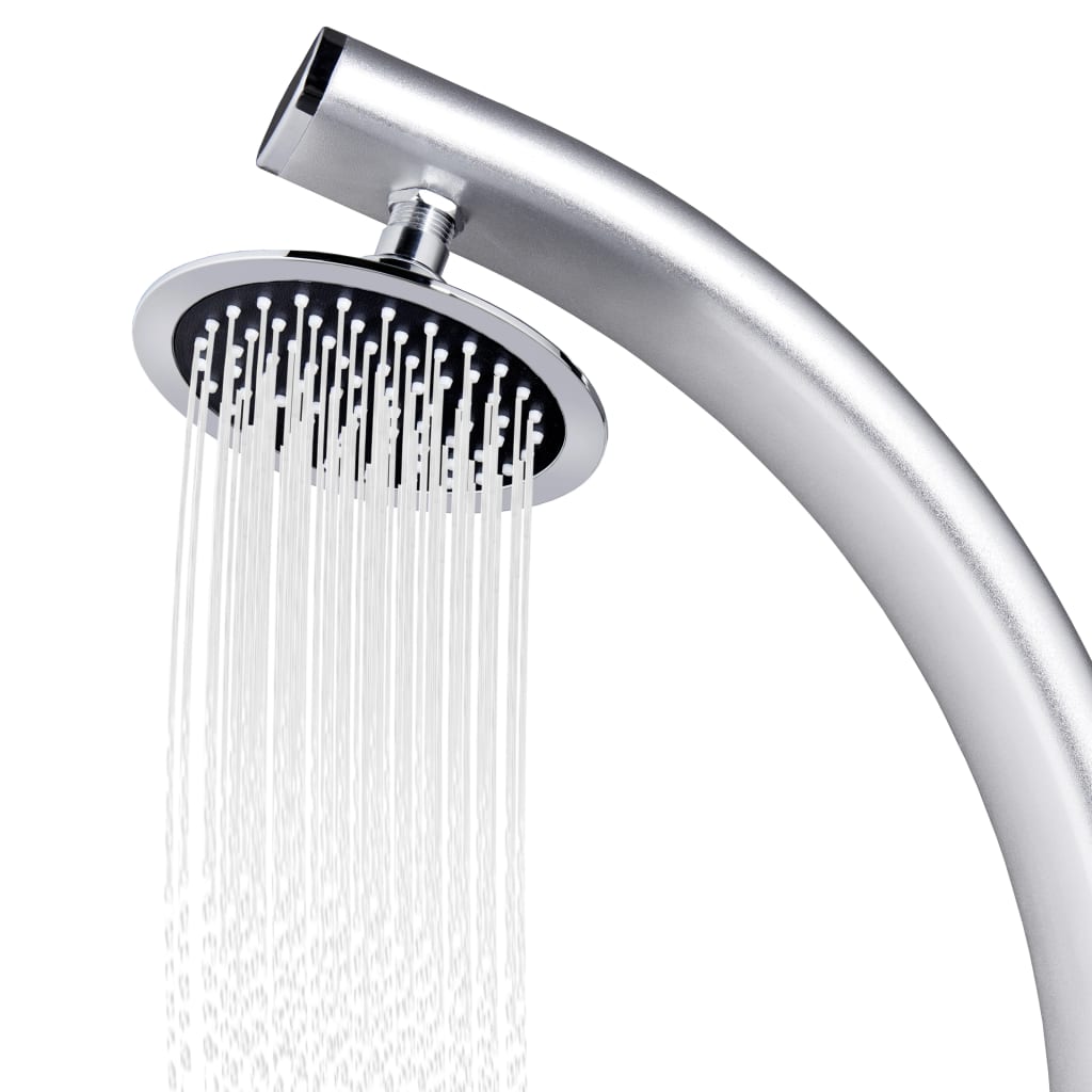 vidaXL Garden Shower 215 cm Aluminium