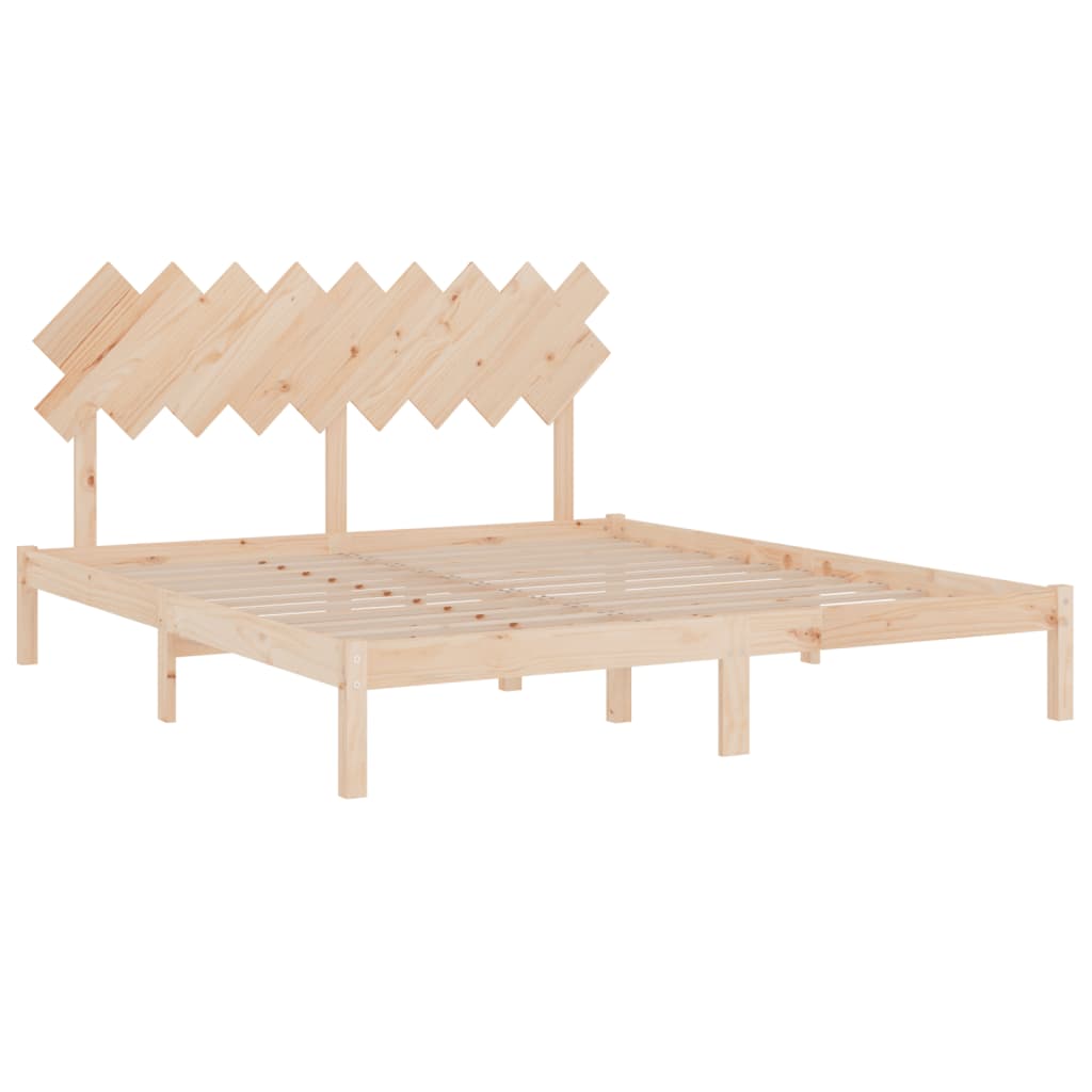 vidaXL Bed Frame without Mattress 180x200 cm Super King Solid Wood