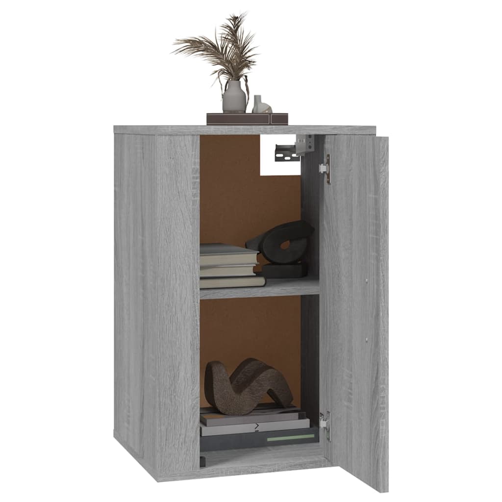 vidaXL Wall Mounted TV Cabinet Grey Sonoma 40x34.5x60 cm