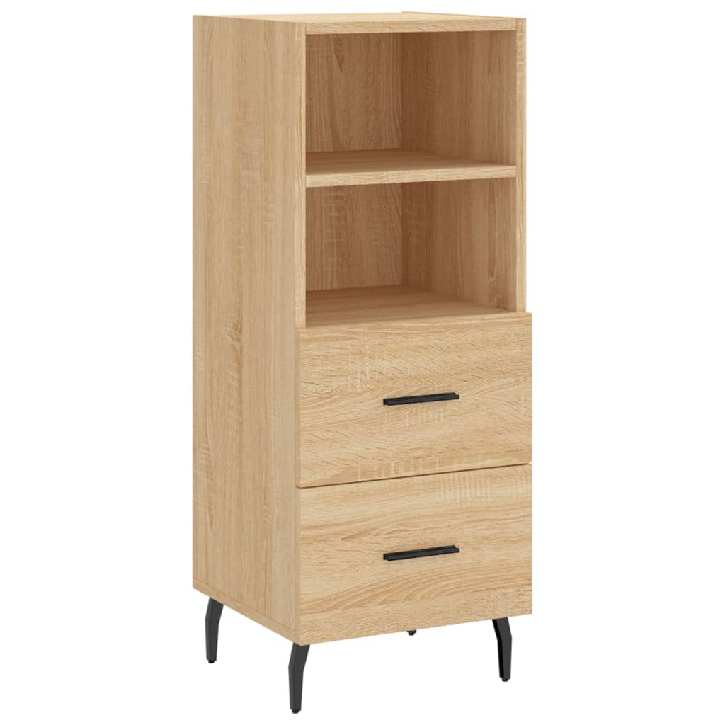 vidaXL Highboard Sonoma Oak 34.5x34x180 cm Engineered Wood