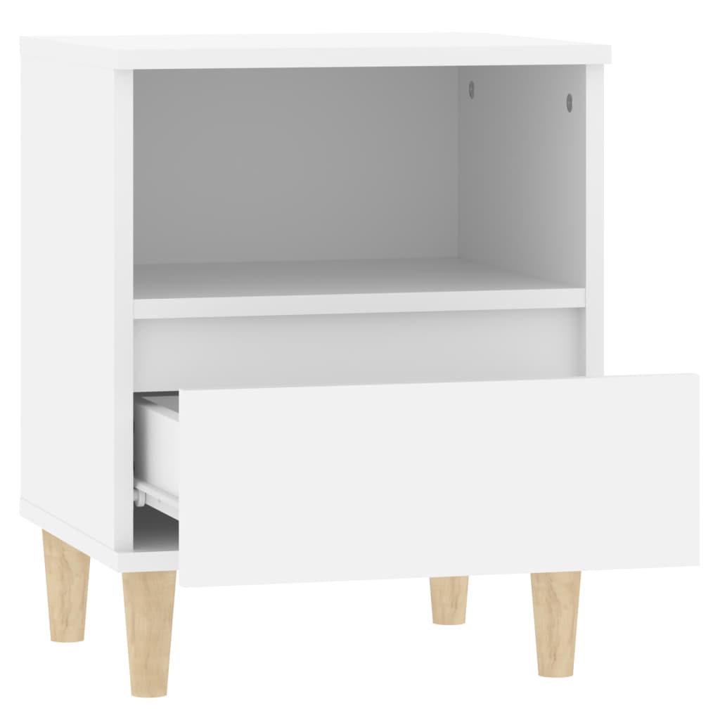 vidaXL Bedside Cabinets 2 pcs White 40x35x50 cm