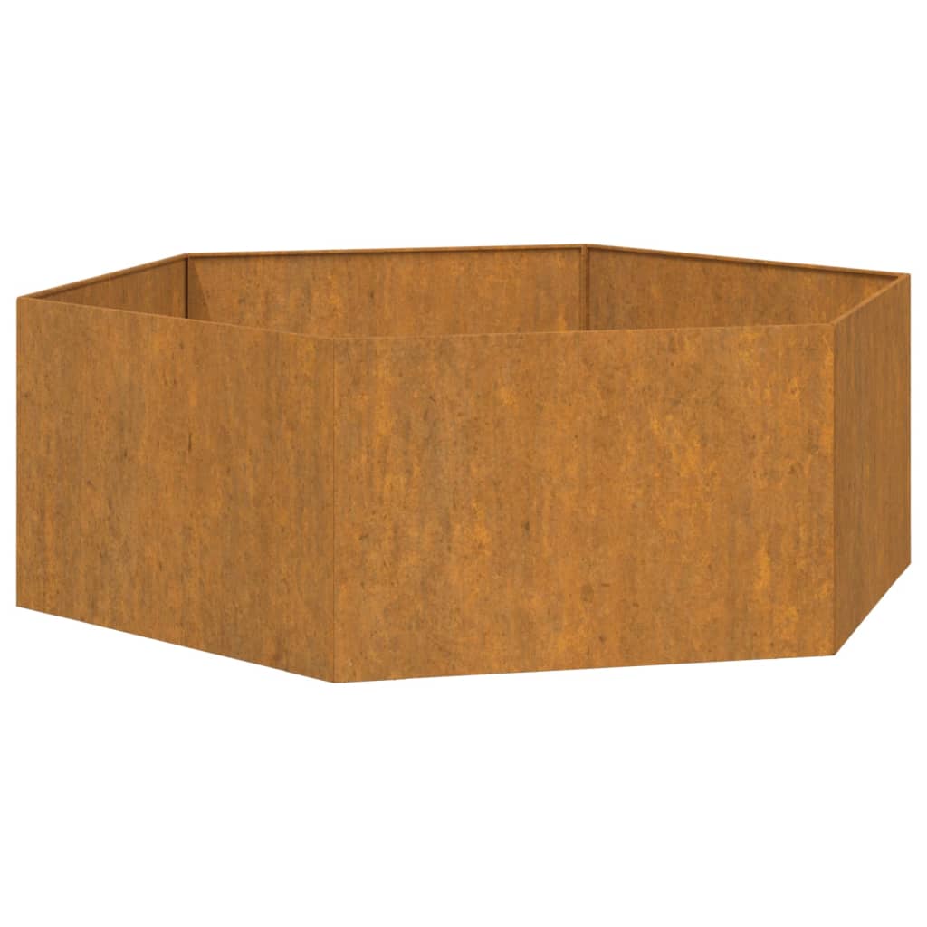 vidaXL Planter Rusty 138x120x45 cm Corten Steel