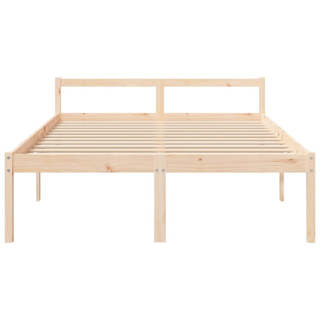 vidaXL Senior Bed without Mattress 160x200 cm Solid Wood Pine