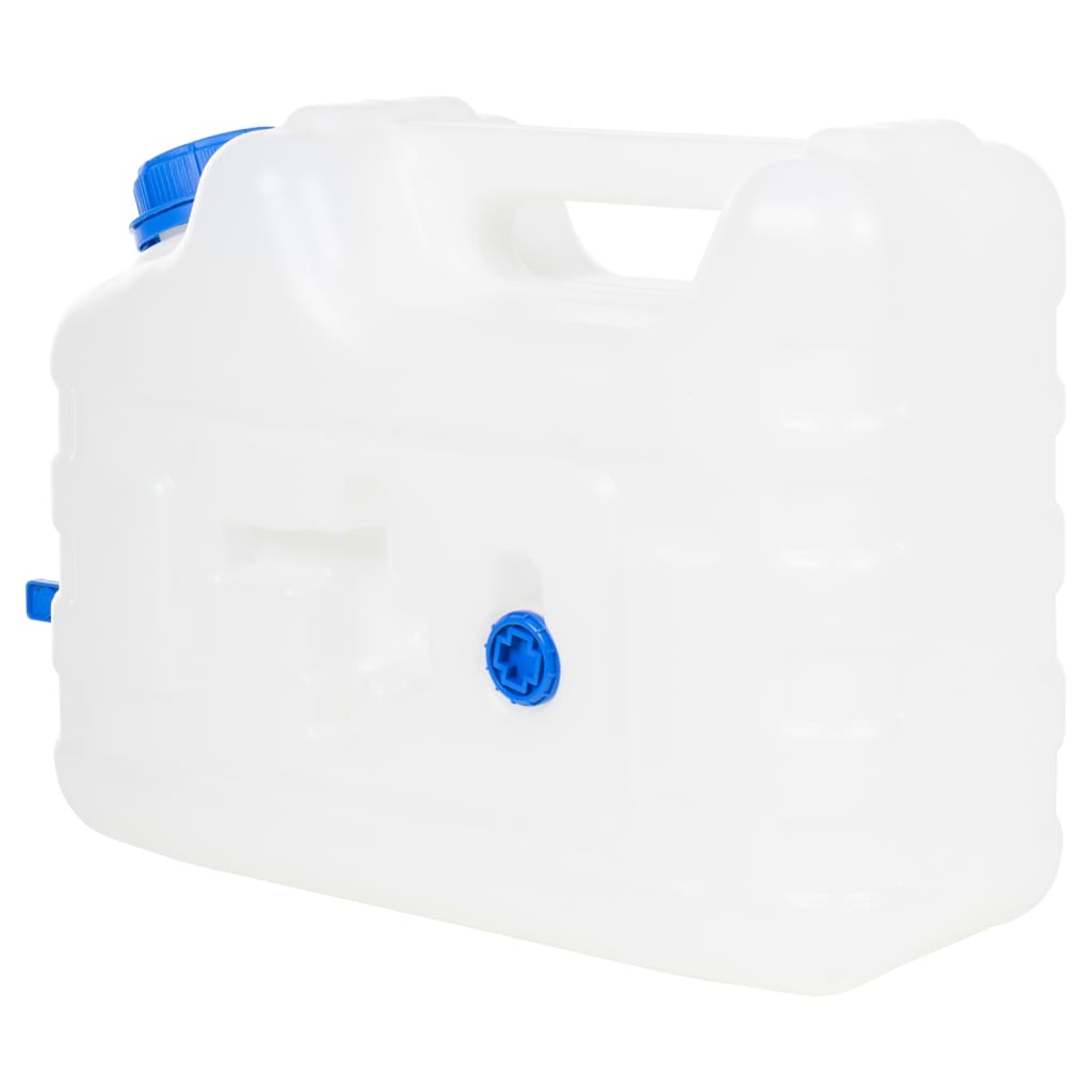 vidaXL Water Container with Tap Transparent 10 L Plastic