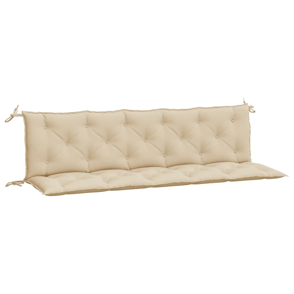 vidaXL Garden Bench Cushions 2pcs Beige 180x50x7cm Oxford Fabric